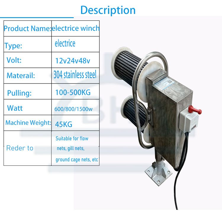 Elektryczna wciągarka 22V/380V – Fishing Boat Anchor Winch recenzja i cena
